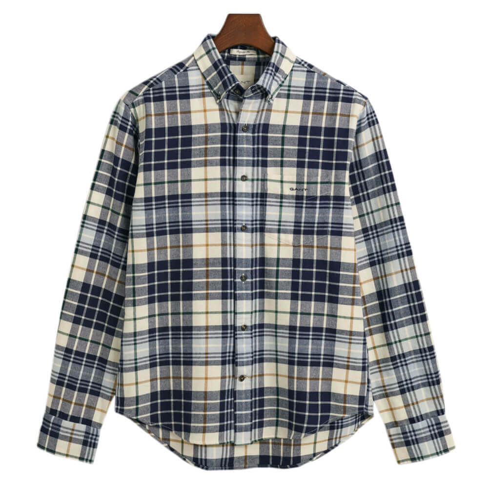 GANT Regular Fit Plaid Flannel Checked Shirt